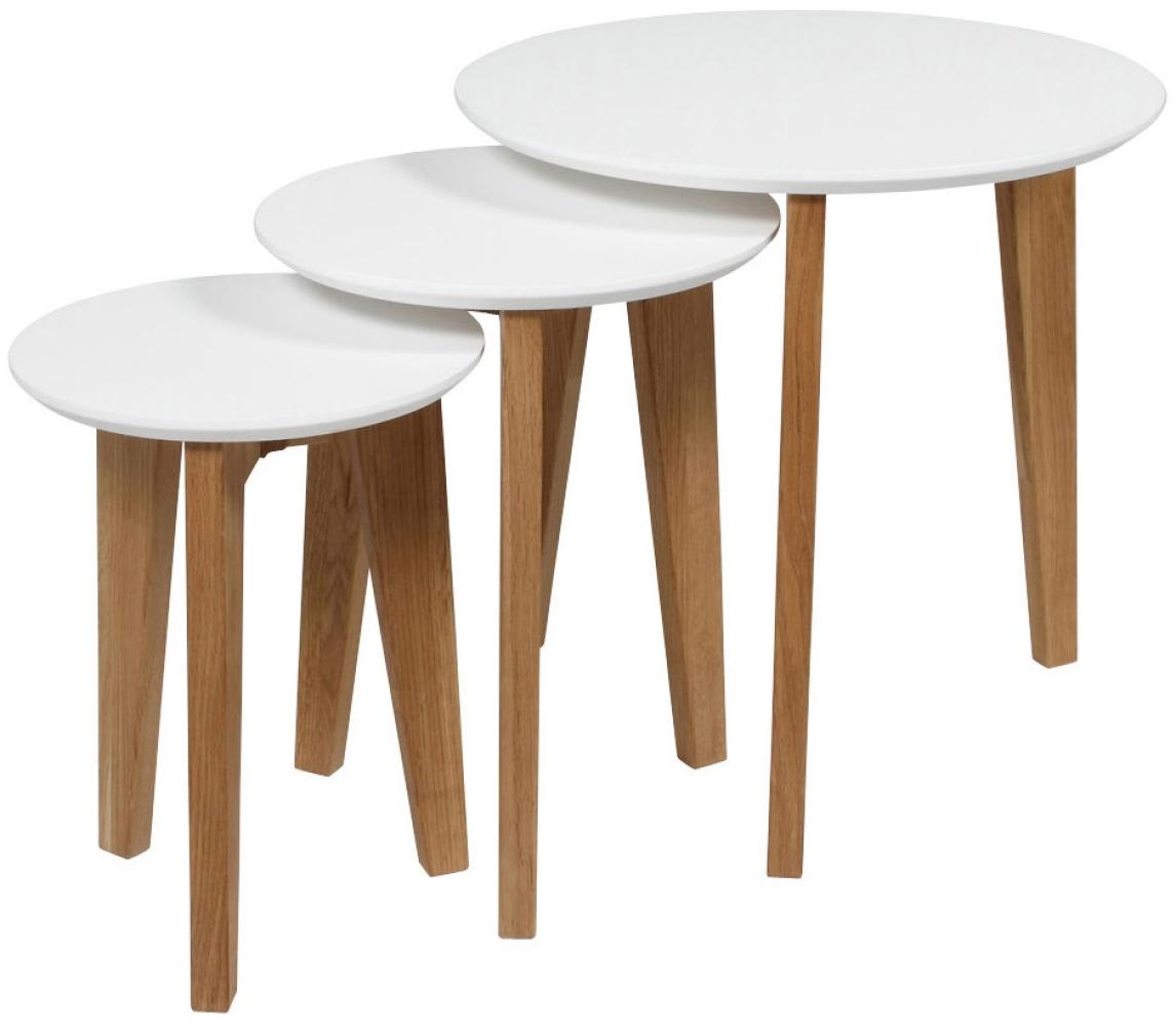 3-er Set PKline Couchtisch Tisch Beistelltisch Wohnzimmertisch Holztisch Bild 1