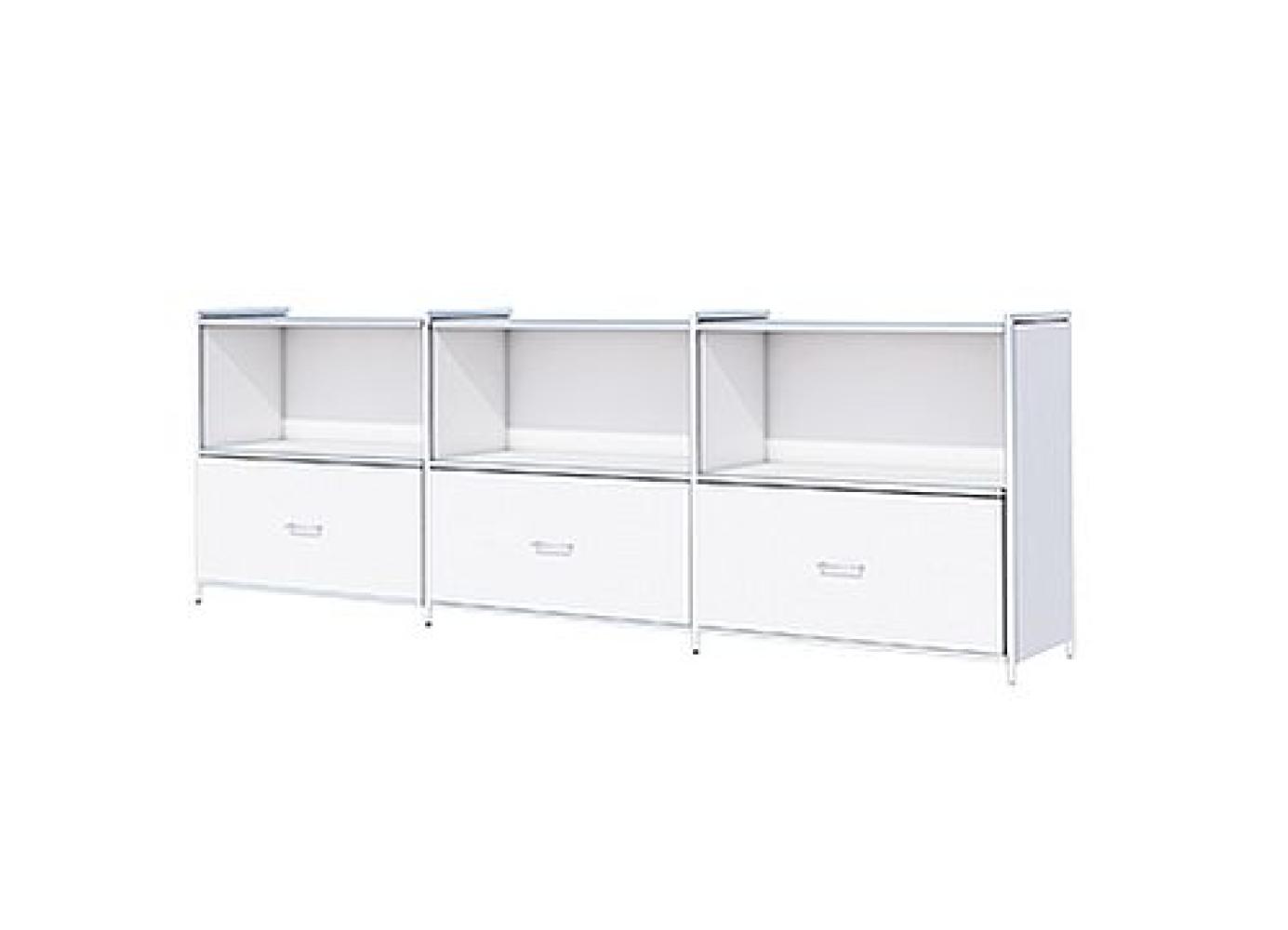 Großes Sideboard Artline, 236x38x78 cm, Weiß Bild 1