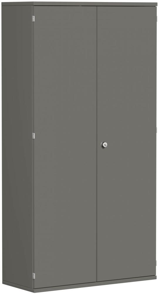 Garderobenschrank mit ausziehbarem Garderobenhalter, 100x42x192cm, Graphit Bild 1