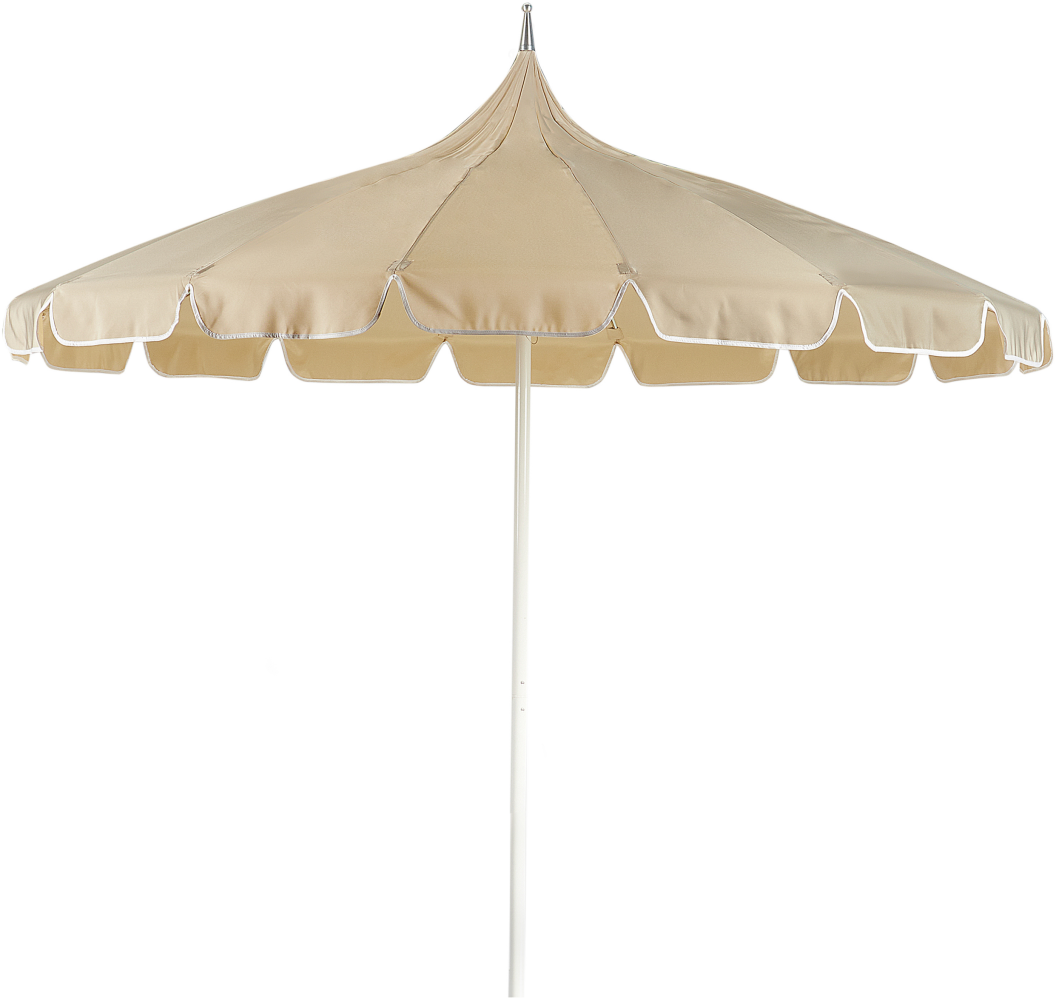 Sonnenschirm ⌀ 245 cm beige MINOA Bild 1