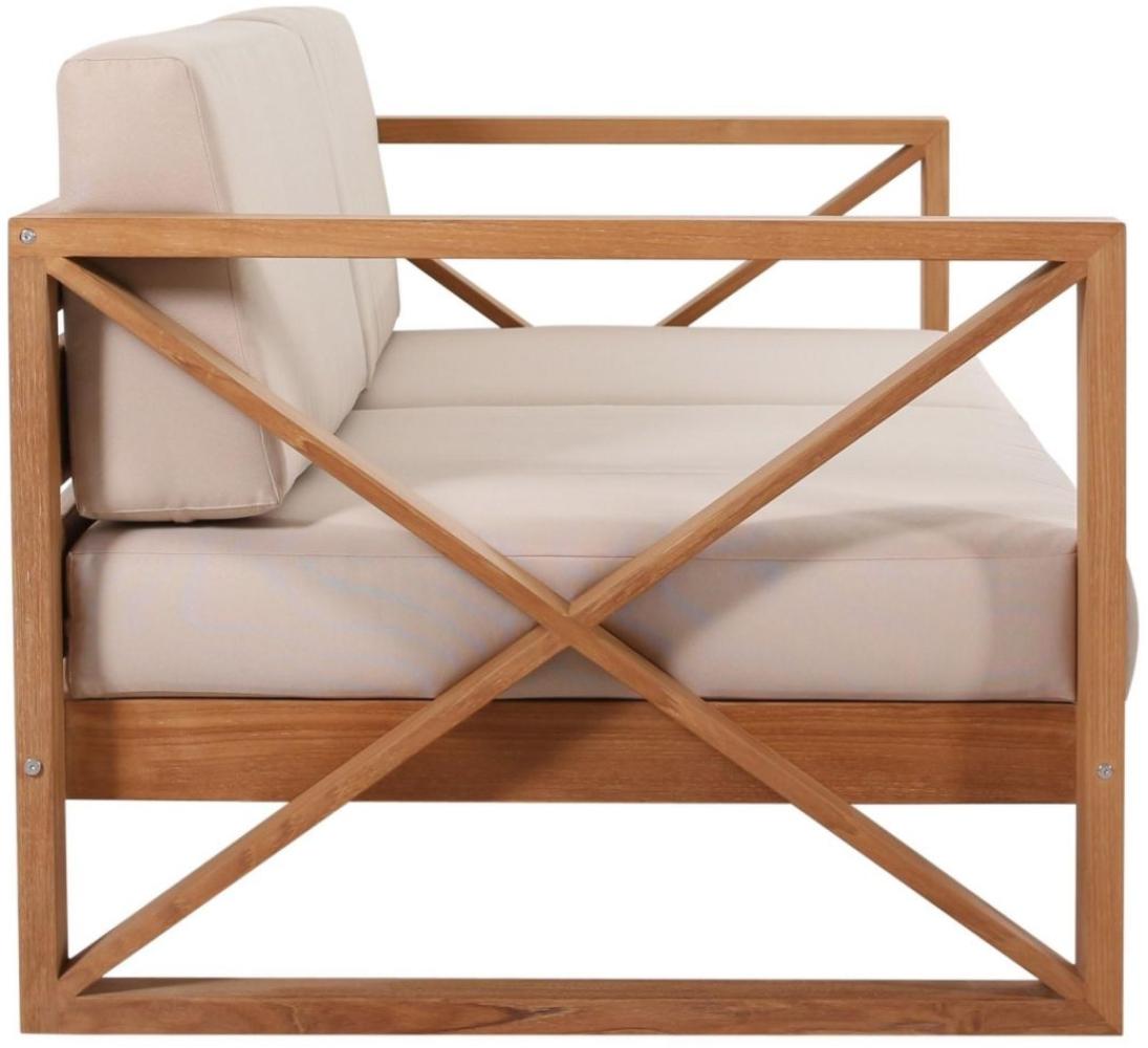 Outdoor Sofa Molveno 3-Sitzer Teak Massivholz von Teako Design Bild 1