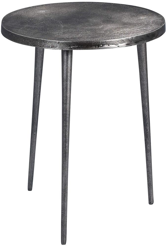 M2 Kollektion Casandra 2 Couchtisch/Beistelltisch/Tischset, Metall, grau, Durchmesser 40cm, Höhe 50cm Bild 1