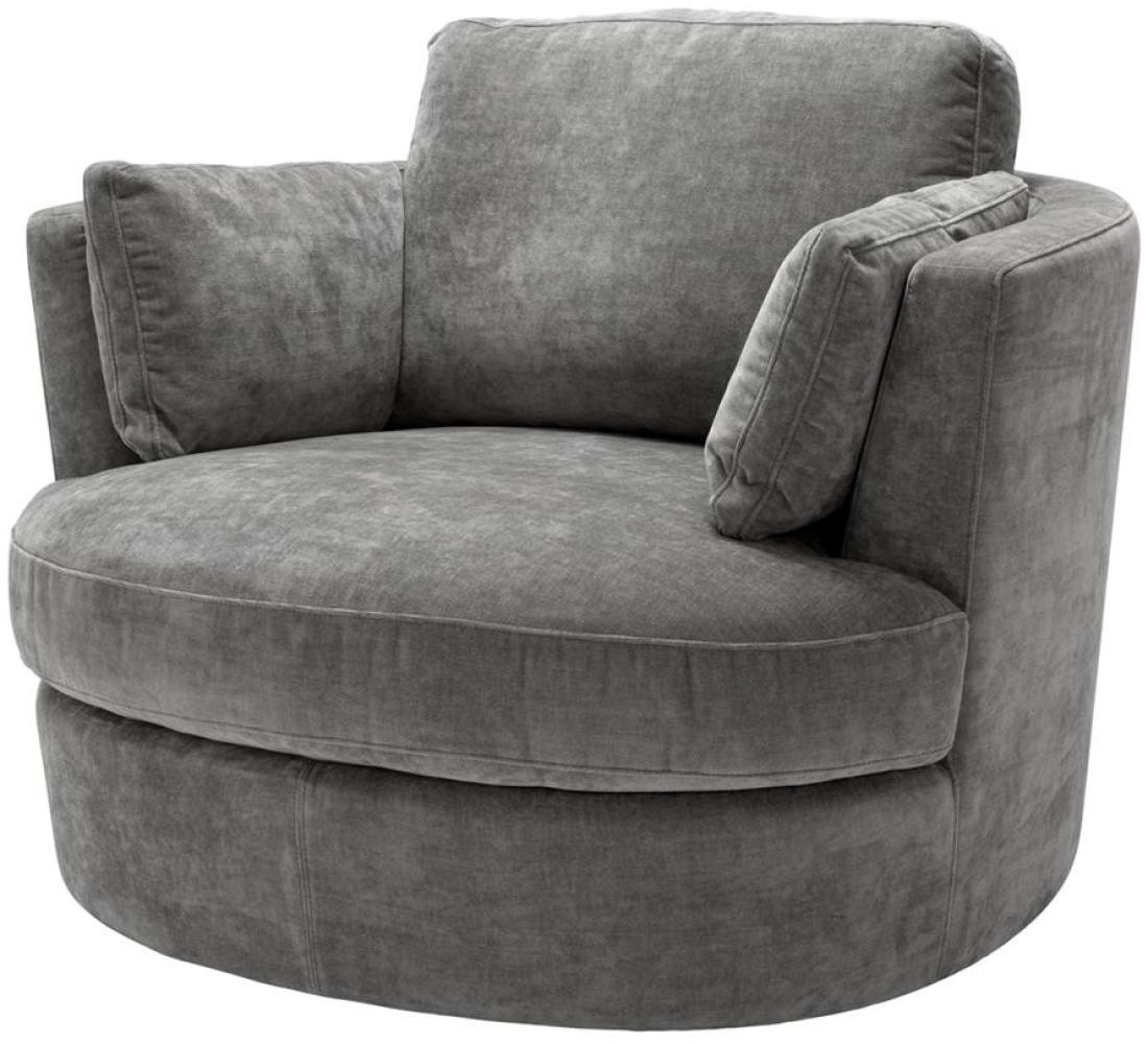 EICHHOLTZ Swivel Chair Clarissa Clarck Grey Bild 1