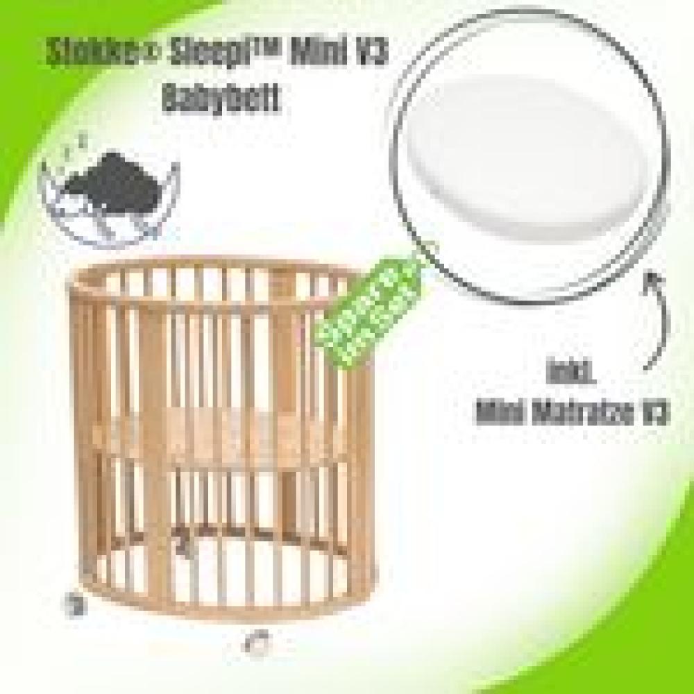Stokke® Sleepi™ Mini V3 inkl. Matratze Natural Bild 1