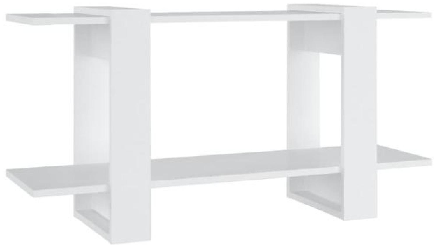 Bücherregal Weiß 100x30x51 cm Holzwerkstoff Bild 1