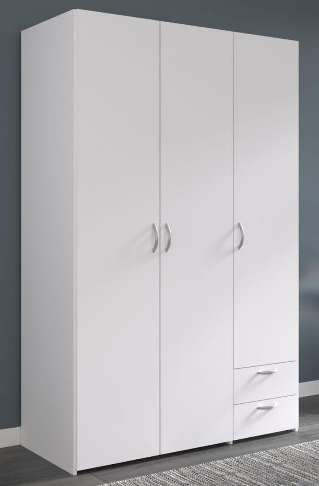 Kleiderschrank Enjour in weiß 3-türig 120 cm Bild 1