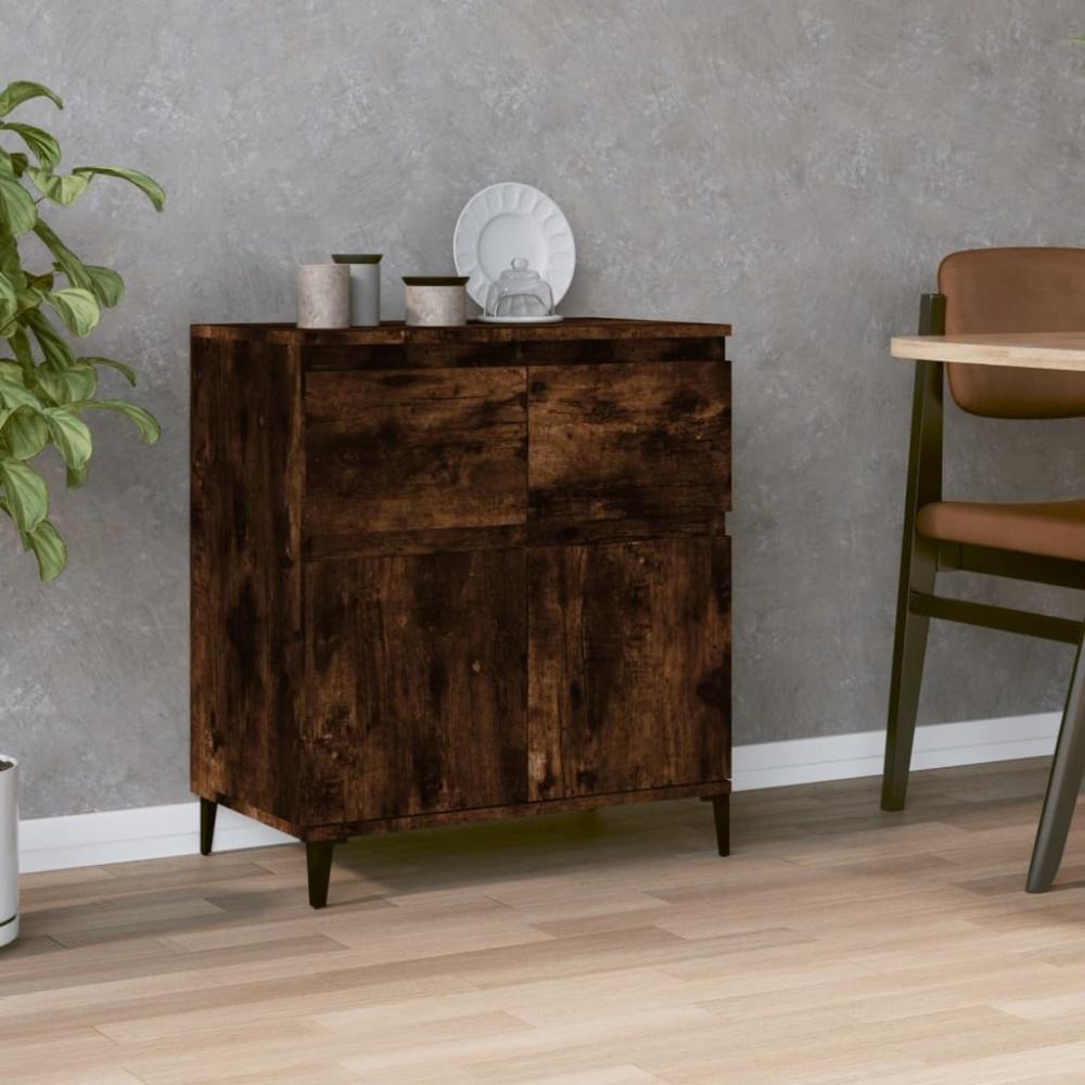 vidaXL Sideboard Räuchereiche 60x35x70 cm Holzwerkstoff Bild 1