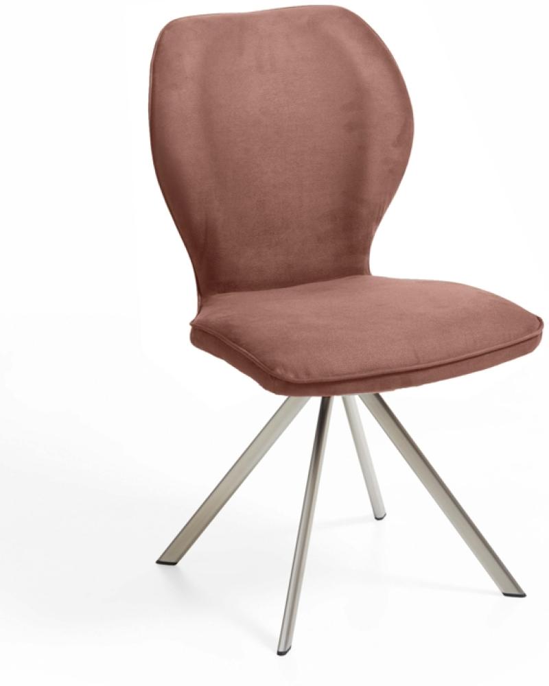 Niehoff Sitzmöbel Colorado Trend-Line Design-Stuhl Edelstahlgestell - Polyester Nirvana braun Bild 1