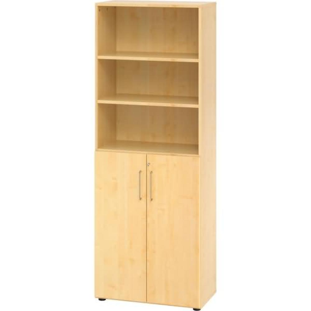 mcbuero. de Schrank 6OH /3OH Türen BxTxH 80x42x215,6cm Griff BS Ahorn Bild 1