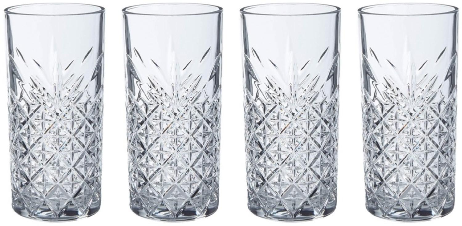 Pasabahce TIMELESS 520205 4er Set Wassergläser Lang 365 ml Gläser-Set Saft Cocktailglas Bild 1