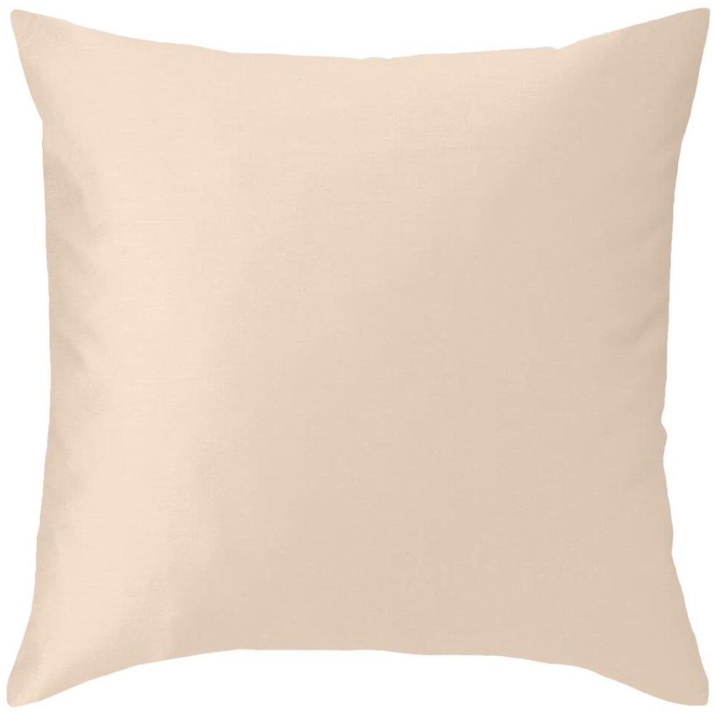 Curt Bauer Uni Mako-Satin Kissenbezug|Kissenbezug einzeln 40x40 cm| beige Bild 1