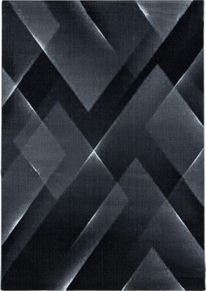 Kurzflor Teppich Clara Läufer - 80x150 cm - Schwarz Bild 1
