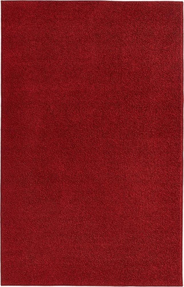 Kurzflor Teppich Pure Uni Rot - 200x300x1,3cm Bild 1