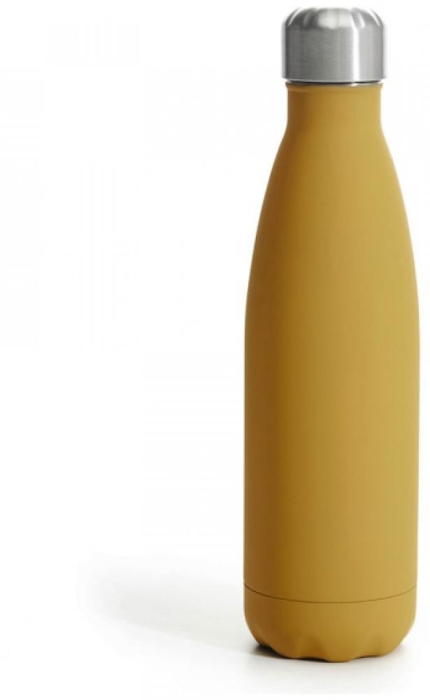 Isolierflasche gummiert gelb 500 ml von SAGAFORM Bild 1