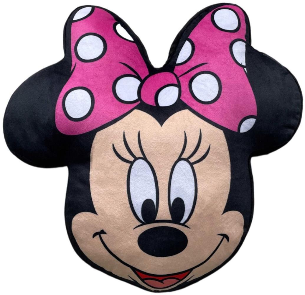 Geformtes Minnie Mouse Velours-Kissen – Dekokissen und Kuschelkissen Bild 1