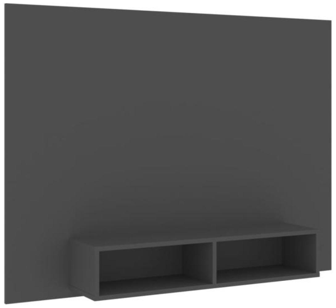 TV-Wandschrank Grau 135x23,5x90 cm Holzwerkstoff Bild 1