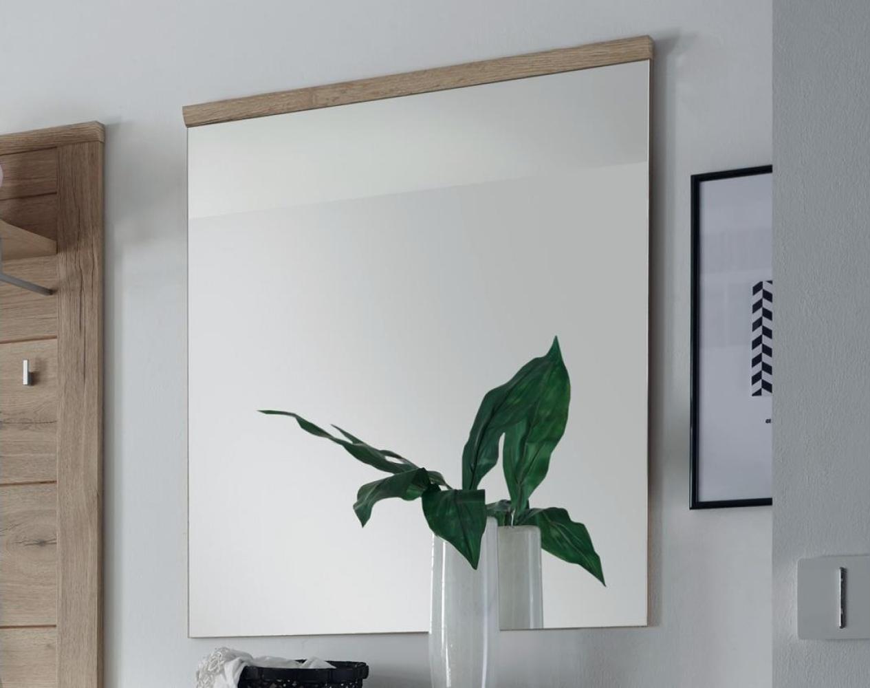 Spiegel FEELING Wandspiegel Garderobenspiegel Cleveland Eiche 76x92 cm Bild 1