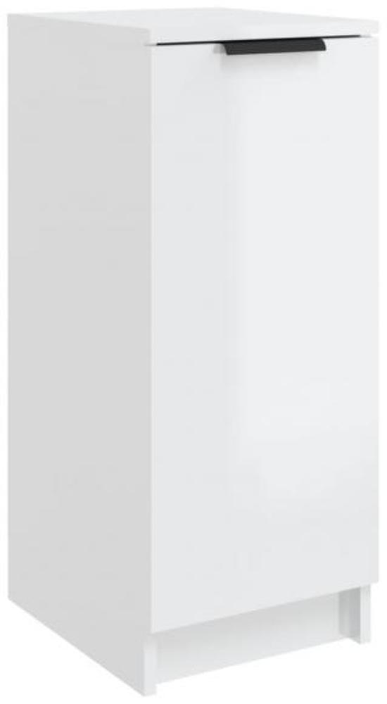 Schuhschrank Hochglanz-Weiß 30x35x70 cm Holzwerkstoff Bild 1