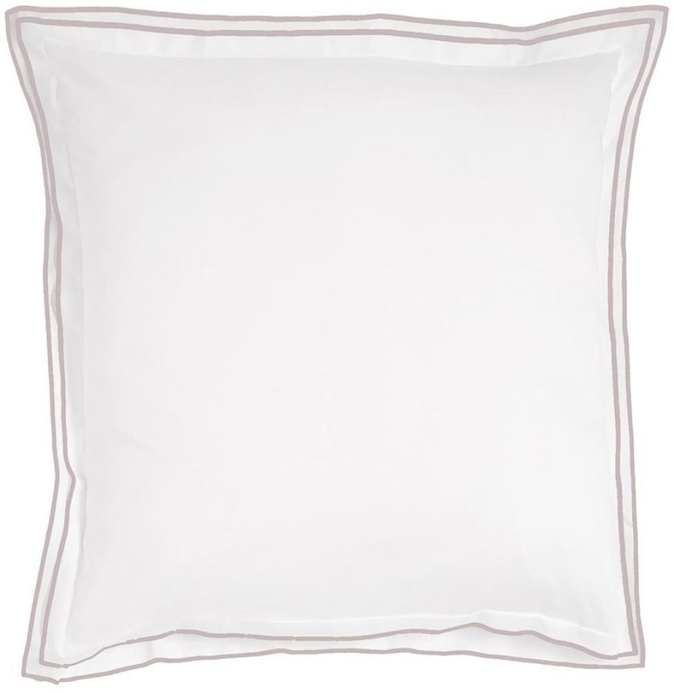 Traumschlaf Uni Kissenbezug White Collection Portofino | 70x90 cm | light-grey Bild 1