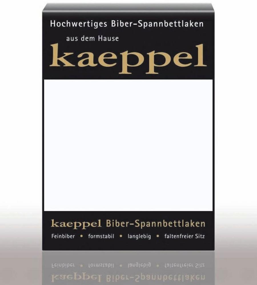 Kaeppel Biber Spannbettlaken Einfarbig Weiss 90x200 cm - 100x200 cm Bild 1