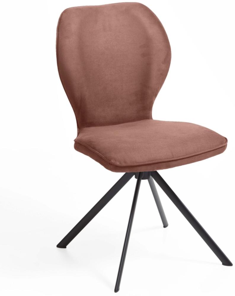 Niehoff Sitzmöbel Colorado Trend-Line Design-Stuhl Eisengestell - Polyester - 180° drehbar Nirvana braun Bild 1