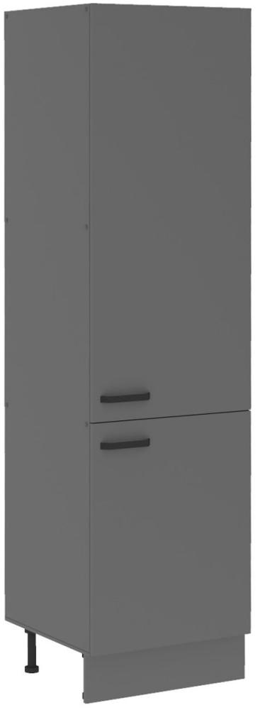 Küche NESSA Hochschrank 60 cm Anthrazit Küchenzeile Küchenblock Einbauküche Bild 1