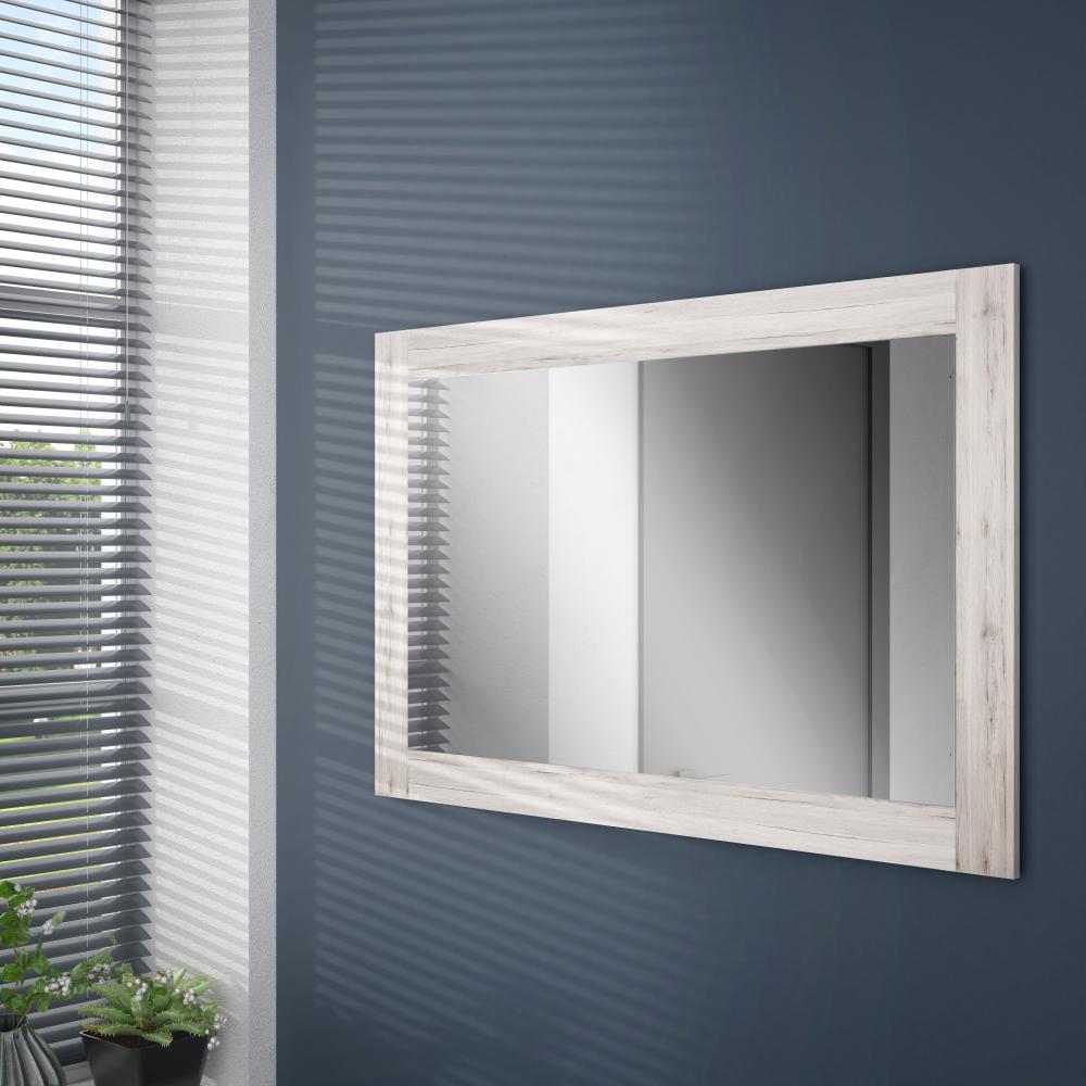 FORTE Portland Spiegel, Holzwerkstoff, Beige/Braun, 116,3 x 76 x 1,8 cm Bild 1