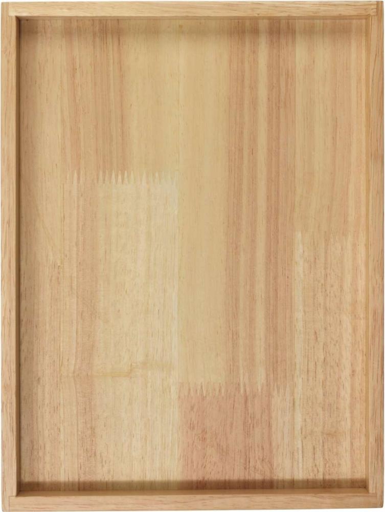 ASA Selection wood Holztablett rechteckig, Tablett, Serviertablett, Gummibaumholz, Natur, 24. 5 x 32. 5 cm, 53691970 Bild 1