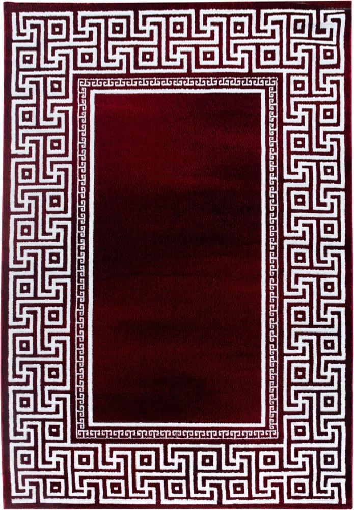 Kurzflor Teppich Paolo Läufer - 80x150 cm - Rot Bild 1