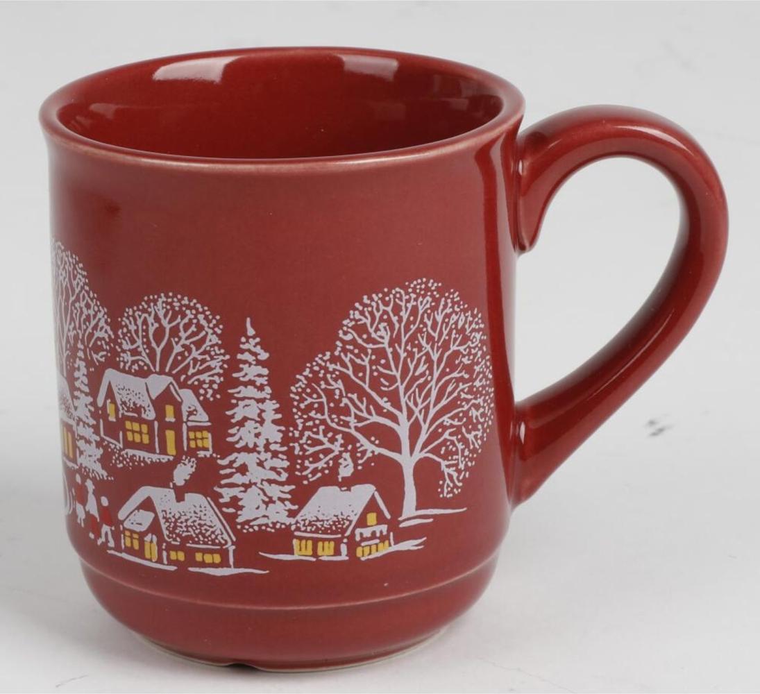 12x Weihnachten Becher Tasse 0,2L mit Griff Kaffee Tee Keramik verschiedene Motive Bild 1