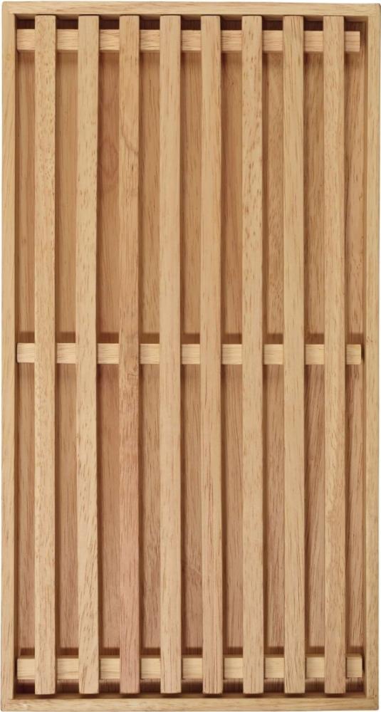 ASA Selection wood Brotschneidebrett rechteckig, Holzbrett, Frühstücksbrett, Gummibaumholz, Natur, 23 x 43 cm, 53681970 Bild 1
