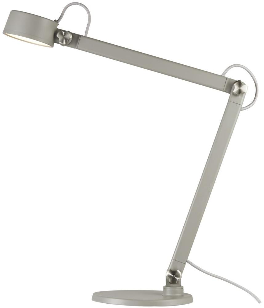 dftp NOBU LED Schreibtischlampe grau 600lm mit Schalter 49,5x10,5x46,5cm Bild 1