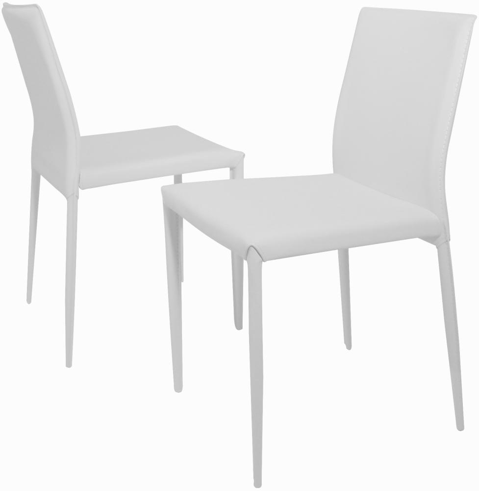 2er-Set 'Florentina' Stuhl, weiß Bild 1