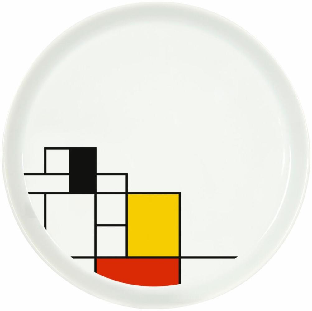 Könitz Teller Coup Hommage to Mondrian, Essteller, Speiseteller, Porzellan, Bunt, 20 cm, 11 4 20A 2711 Bild 1
