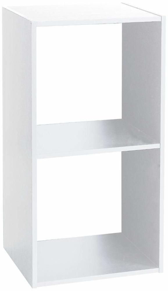 Dekoregal, weiß, 2 Fächer, Höhe 67,6 cm Bild 1