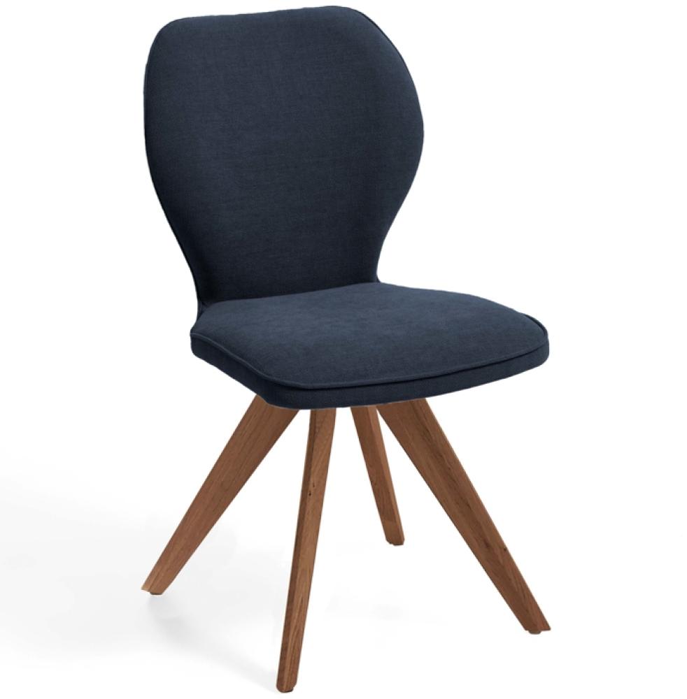 Niehoff Sitzmöbel Colorado Trend-Line Design-Stuhl Gestell Wild-Nussbaum - Webstoff Malea-R graphit Bild 1