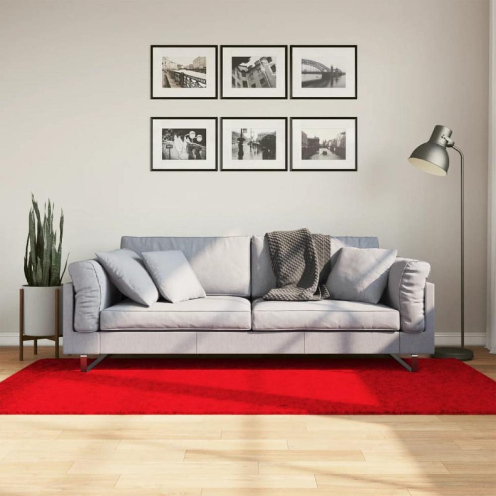 Teppich OVIEDO Kurzflor Rot 100x200 cm Bild 1