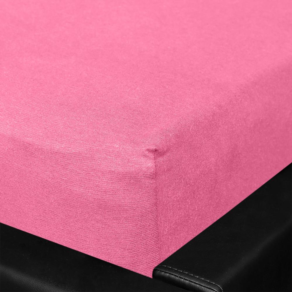 BettwarenShop Jersey Spannbettlaken Multi-Stretch | 90x200 - 100x220 cm | pink Bild 1