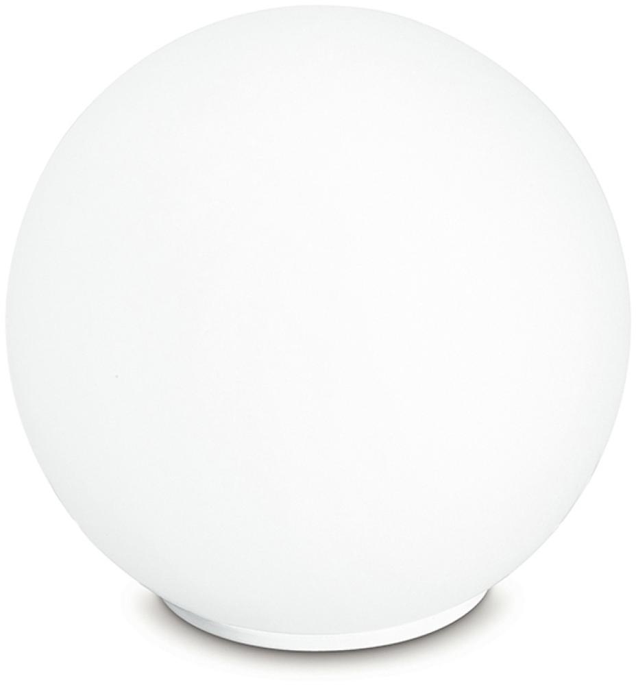 Mini Tischleuchte Kugel CITY - Glaskugel Weiß satiniert Ø 15cm Bild 1