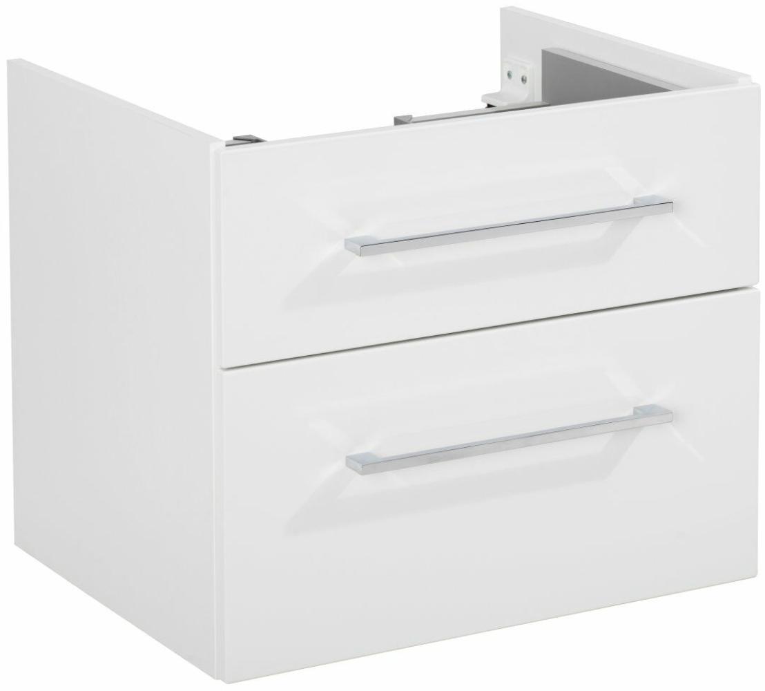 Fackelmann HYPE 3. 0 Waschtischunterschrank 60 cm, Weiß, 2 Schubladen Bild 1