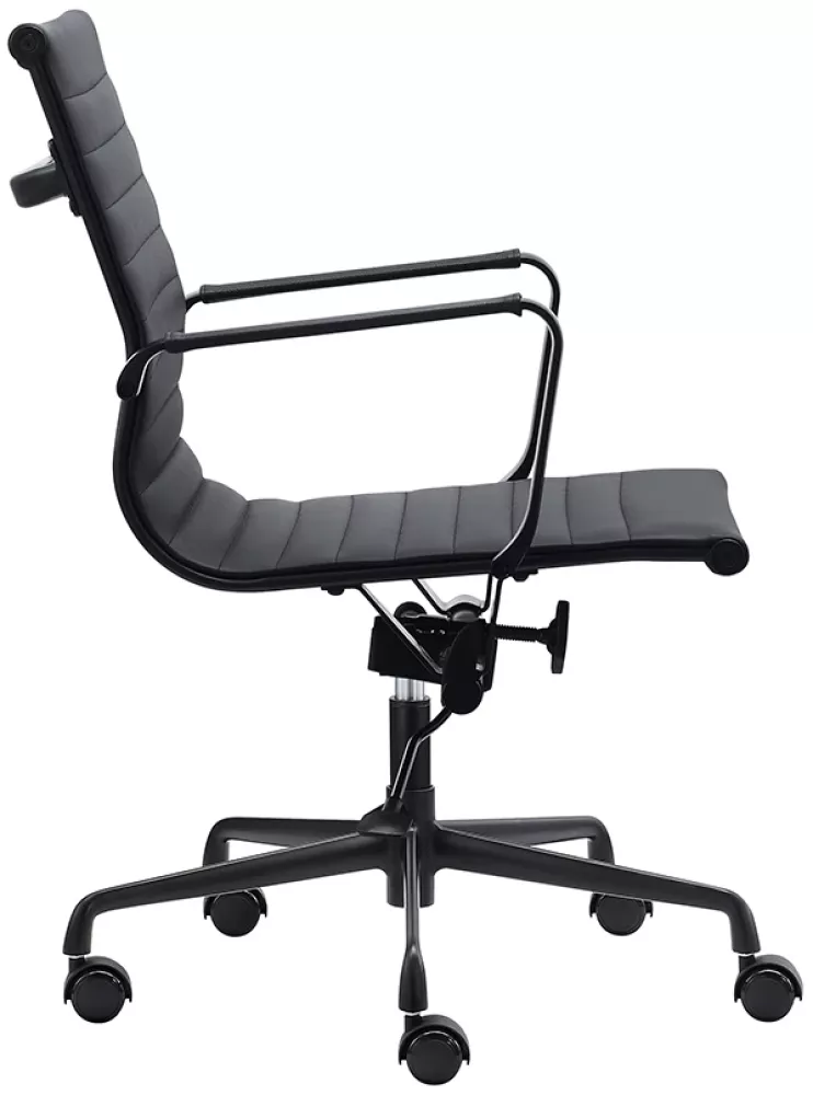 ErgoSVING Bürostuhl | Schreibtischstuhl Modell Berlin Low Back schwarz matt Bild 1
