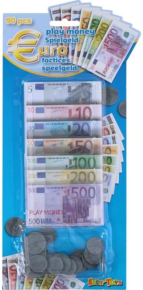 Eddy Toys - EUR-Banknoten und -Münzen für Spiel und Spaß 90 Stück. Bild 1