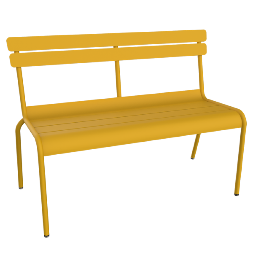 Luxembourg Sitzbank mit Rückenlehne Honig (neue Farbstruktur) Bild 1