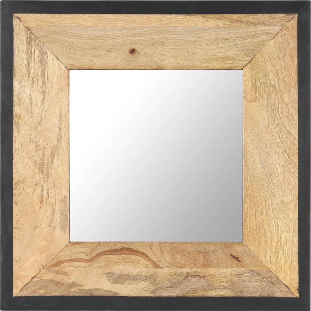 Spiegel 50x50 cm Mango Massivholz Bild 1