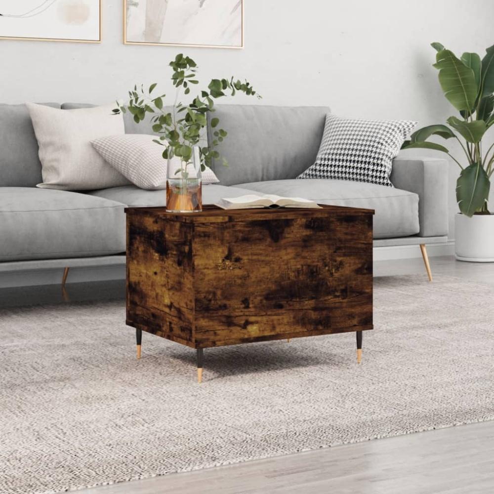 vidaXL Couchtisch Räuchereiche 60x44,5x45 cm Holzwerkstoff Bild 1