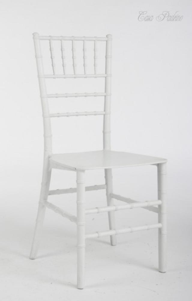 Casa Padrino Designer Stuhl - Ghost Chair Weiß - Polycarbonat Möbel - Polycarbonat Stuhl- Acryl Stuhl - Geisterstuhl Bild 1