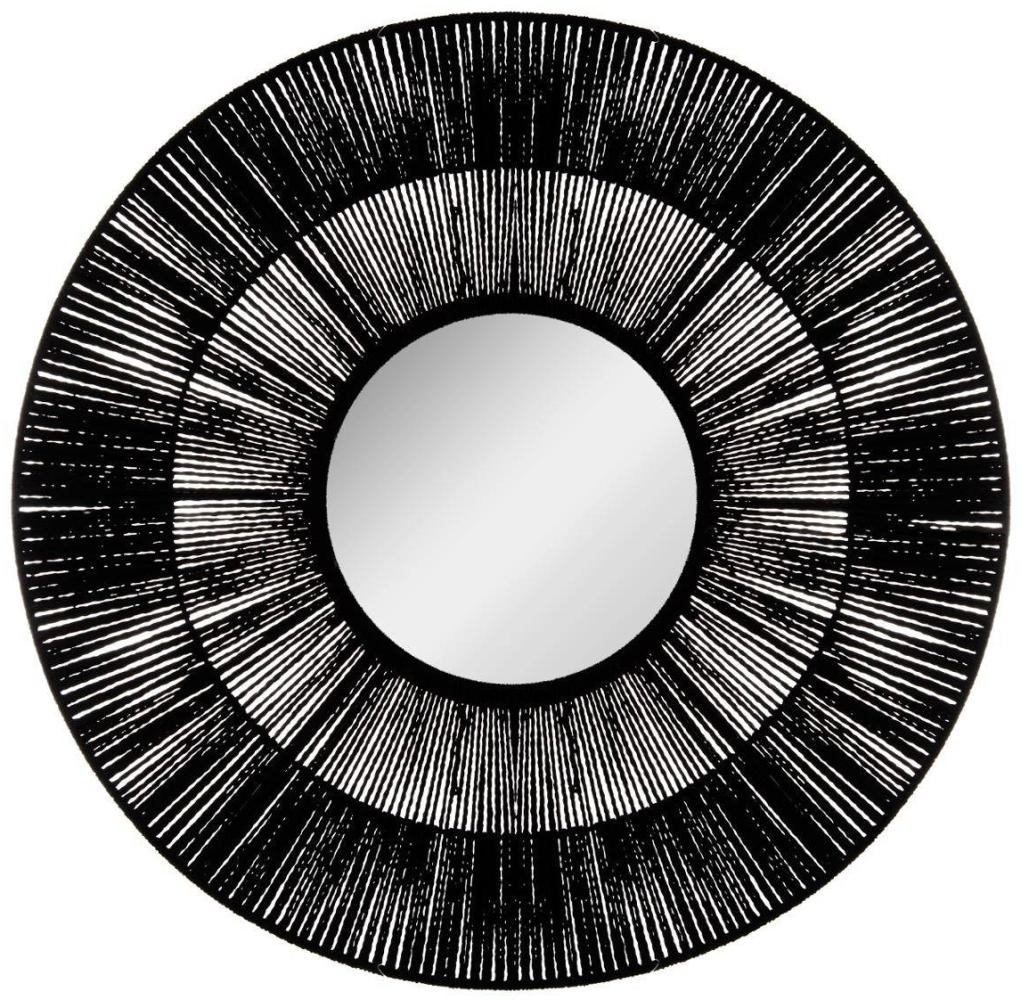 Dekospiegel ETHNIC, Ø 76 cm, schwarz Bild 1