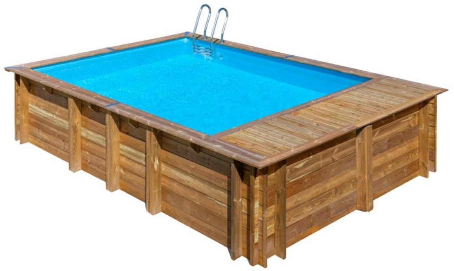 Gre Pools Gartenpool Madeira Pool aus Holz in Braun Bild 1