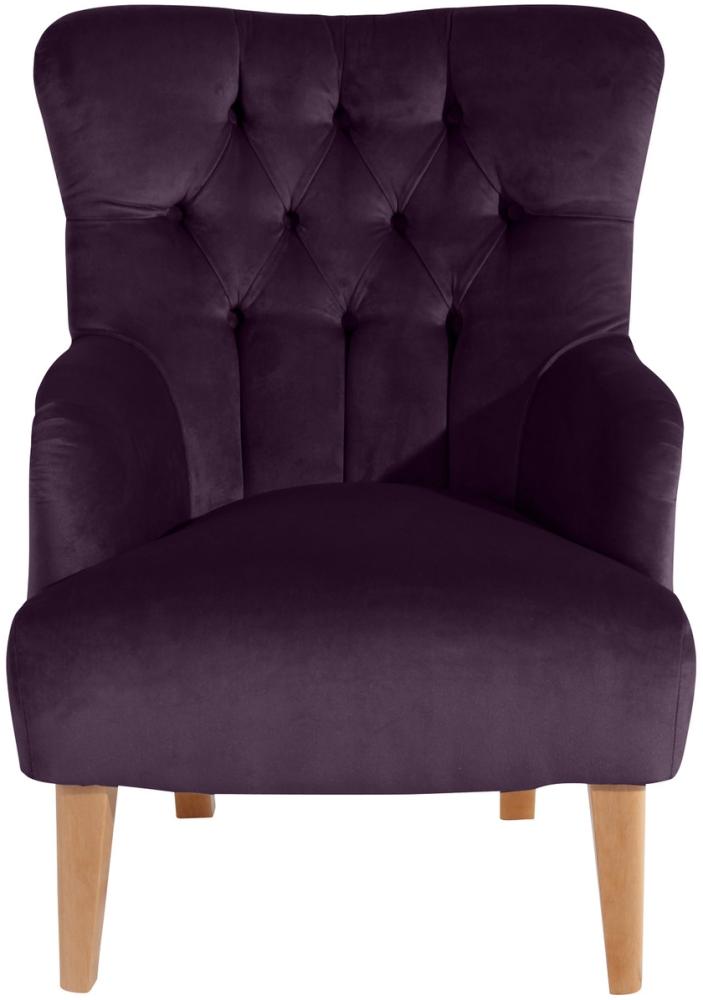 Max Winzer 'BRANDON-23' Sessel Samtvelours Farbe purple Sitzhärte mittel B: 71cm T: 82cm H: 97cm Bild 1