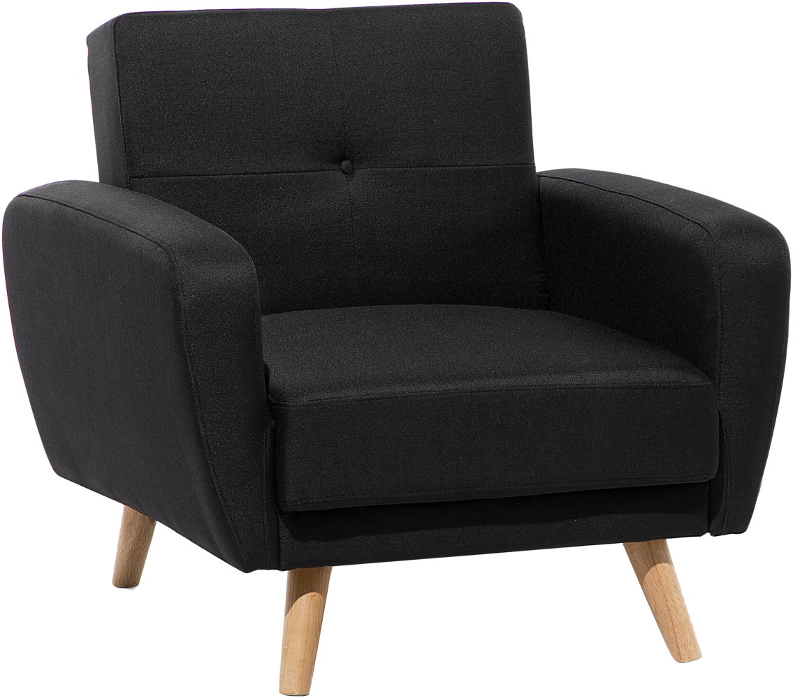 Sessel Polsterbezug schwarz verstellbar FLORLI Bild 1